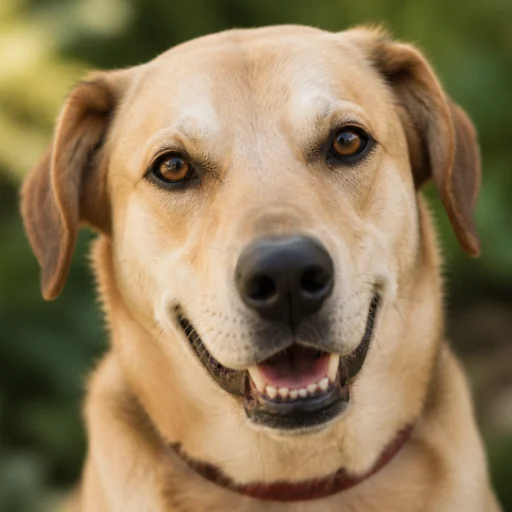 A rescue dog available for adoption